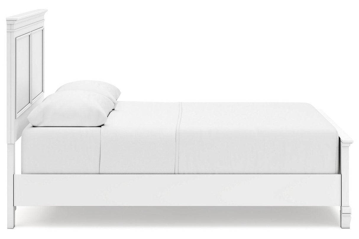 Fortman White Queen Panel Bed by Ashley at Eve Furniture