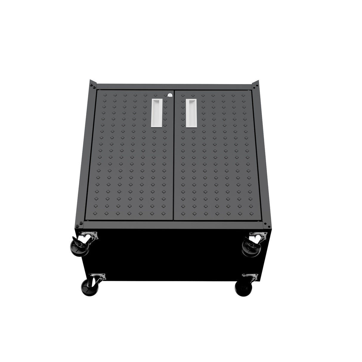 Fortress 31.5" Mobile Garage Cabinet with Shelves in Charcoal Grey by Manhattan Comfort at Eve Furniture