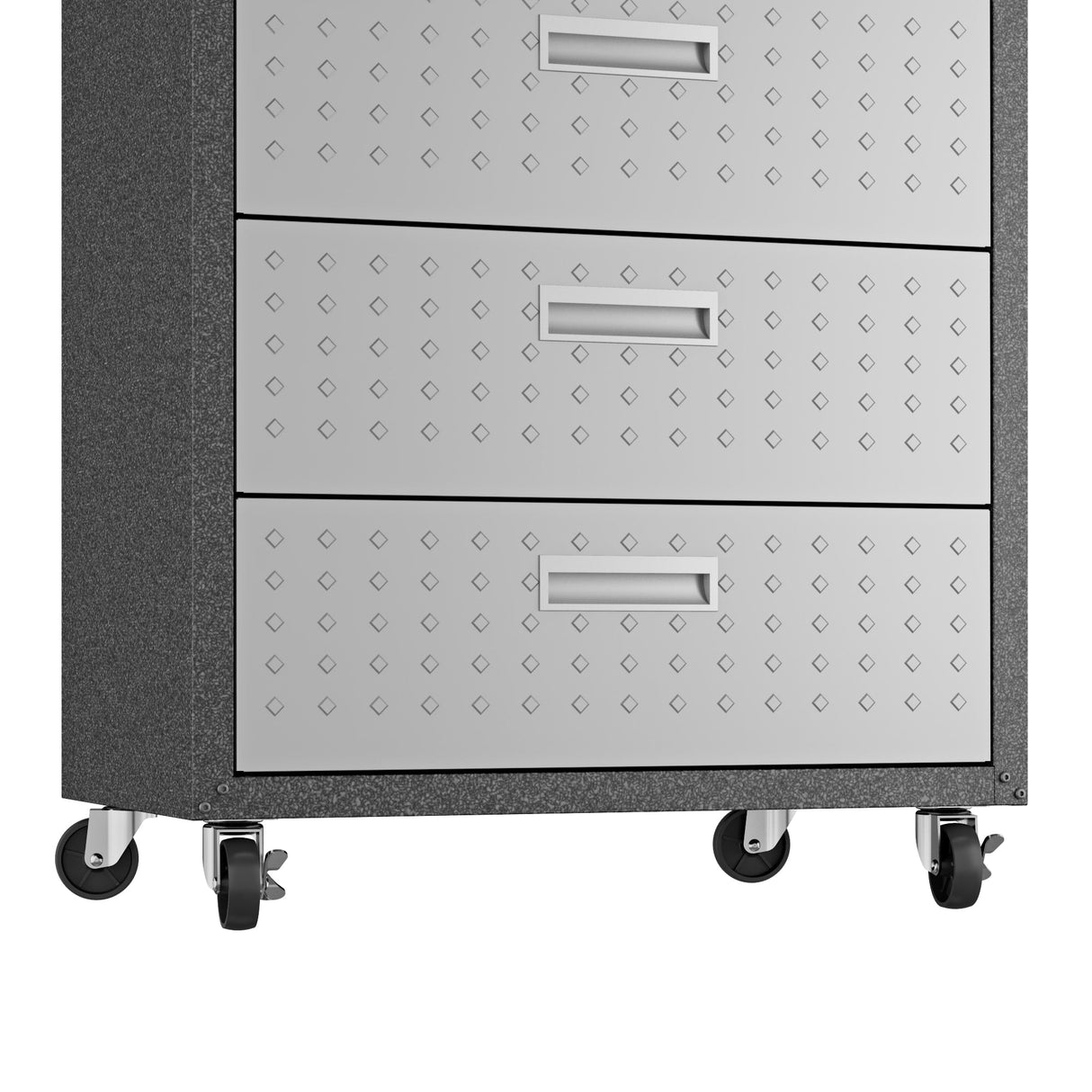 Fortress 31.5" Mobile Garage Chest with Drawers in Grey by Manhattan Comfort at Eve Furniture