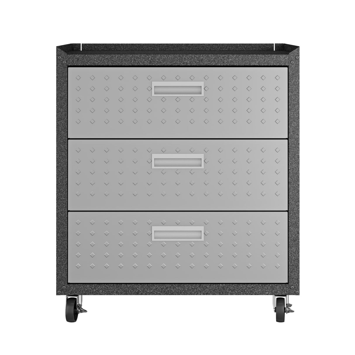 Fortress 31.5" Mobile Garage Chest with Drawers in Grey by Manhattan Comfort at Eve Furniture