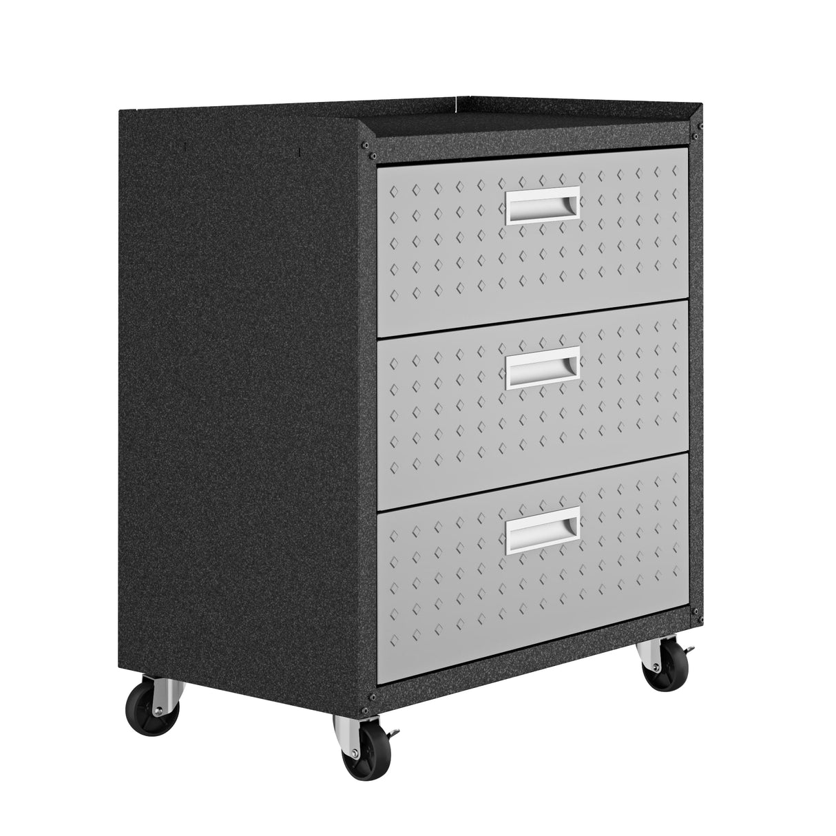 Fortress 31.5" Mobile Garage Chest with Drawers in Grey by Manhattan Comfort at Eve Furniture