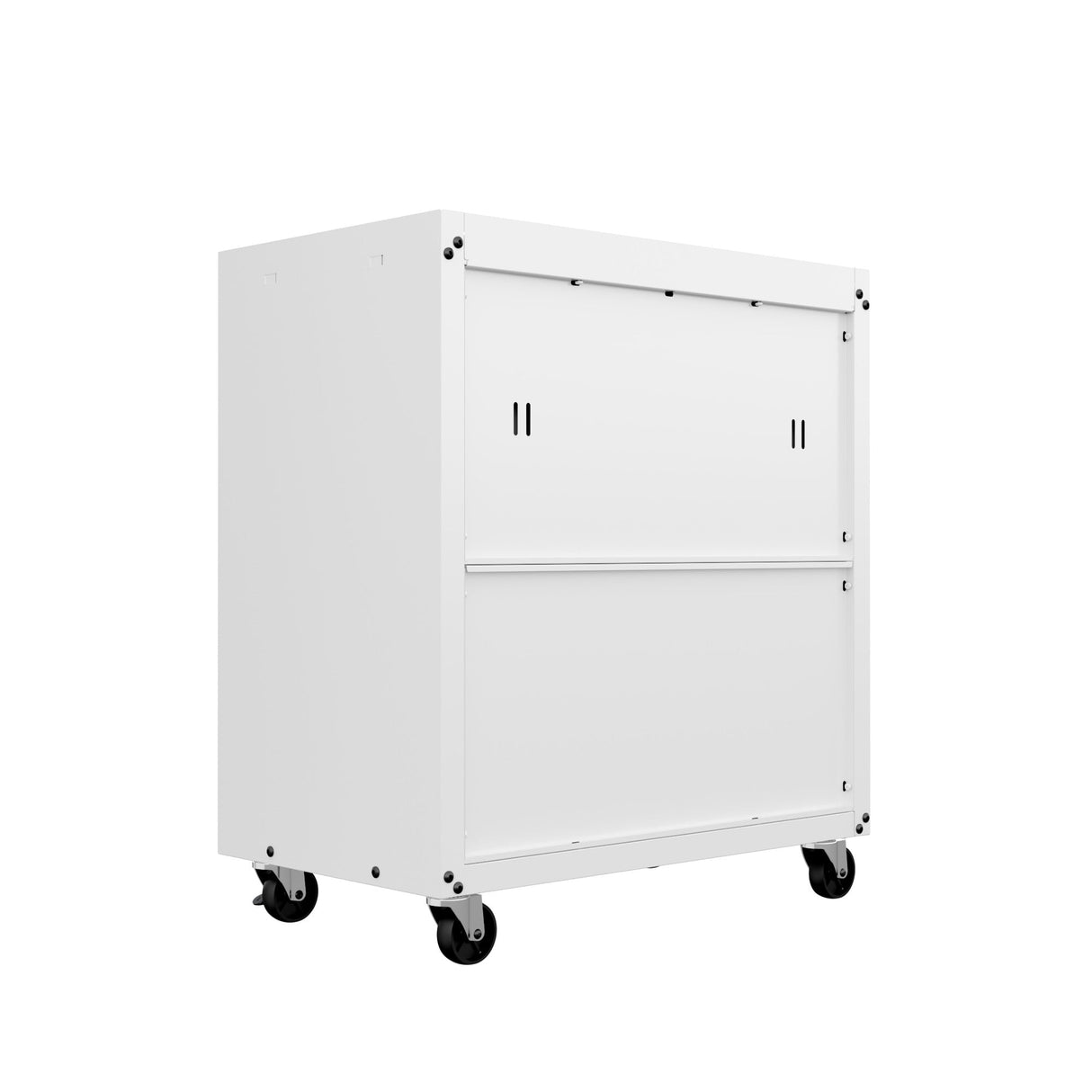 Fortress 31.5" Mobile Garage Chest with Drawers in White by Manhattan Comfort at Eve Furniture