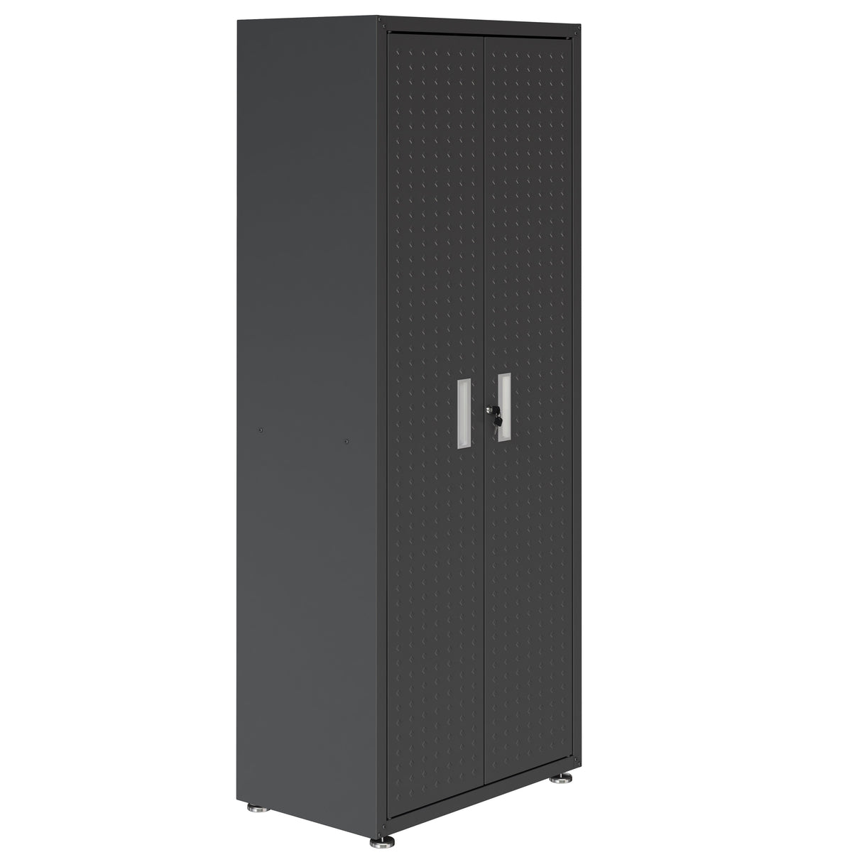 Fortress 74.8" Tall Garage Cabinet in Charcoal Grey by Manhattan Comfort at Eve Furniture