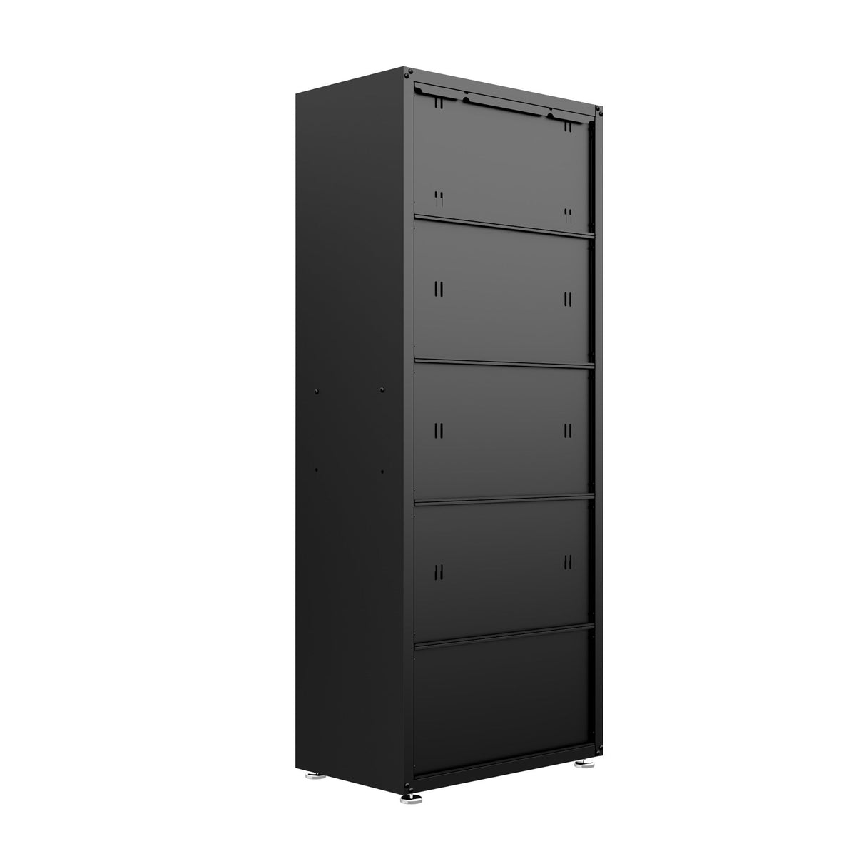 Fortress 74.8" Tall Garage Cabinet in Charcoal Grey by Manhattan Comfort at Eve Furniture
