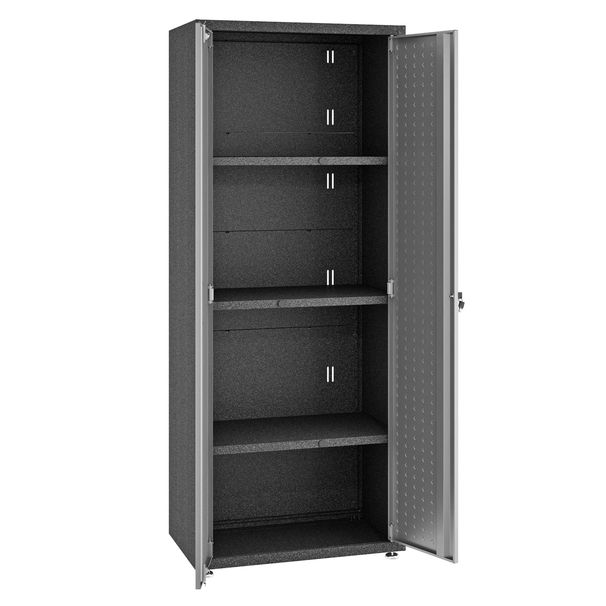 Fortress 74.8" Tall Garage Cabinet in Grey by Manhattan Comfort at Eve Furniture