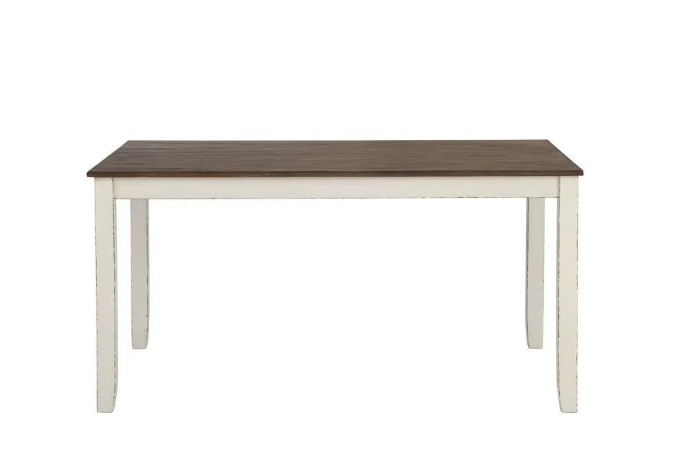 Fortress Chestnut/Vintage White 7-Piece Dining Set by Coaster at Eve Furniture