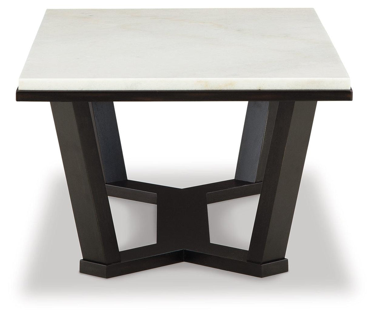 Fostead White/Espresso Coffee Table by Ashley at Eve Furniture