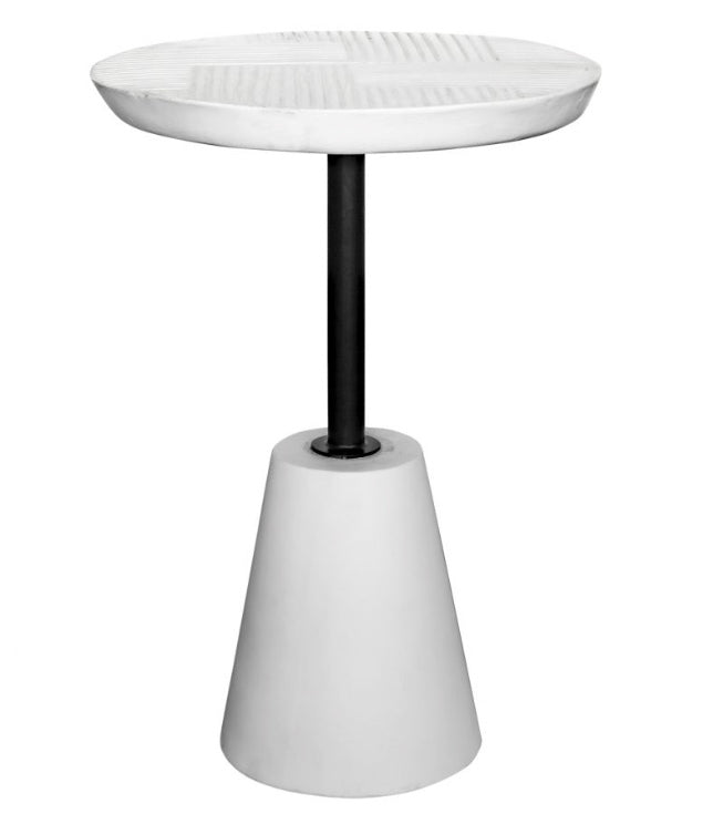Foundation Outdoor Accent Table White by Moe's Home at Eve Furniture