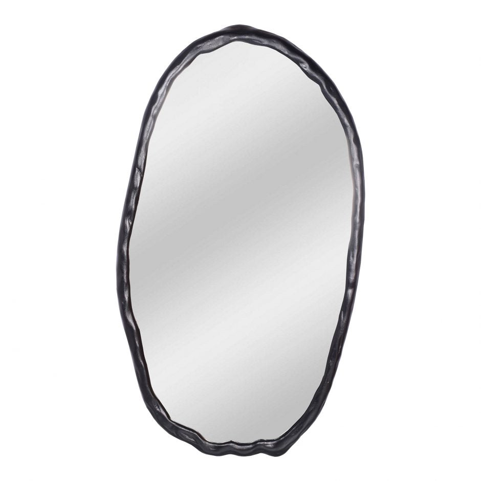 Foundry Oval Mirror Black by Moe's Home at Eve Furniture