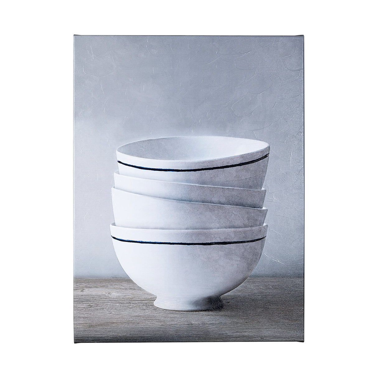 Four Artisan Bowls by Mercana Studio a Hand Embellished Textured Canvas by Mercana at Eve Furniture