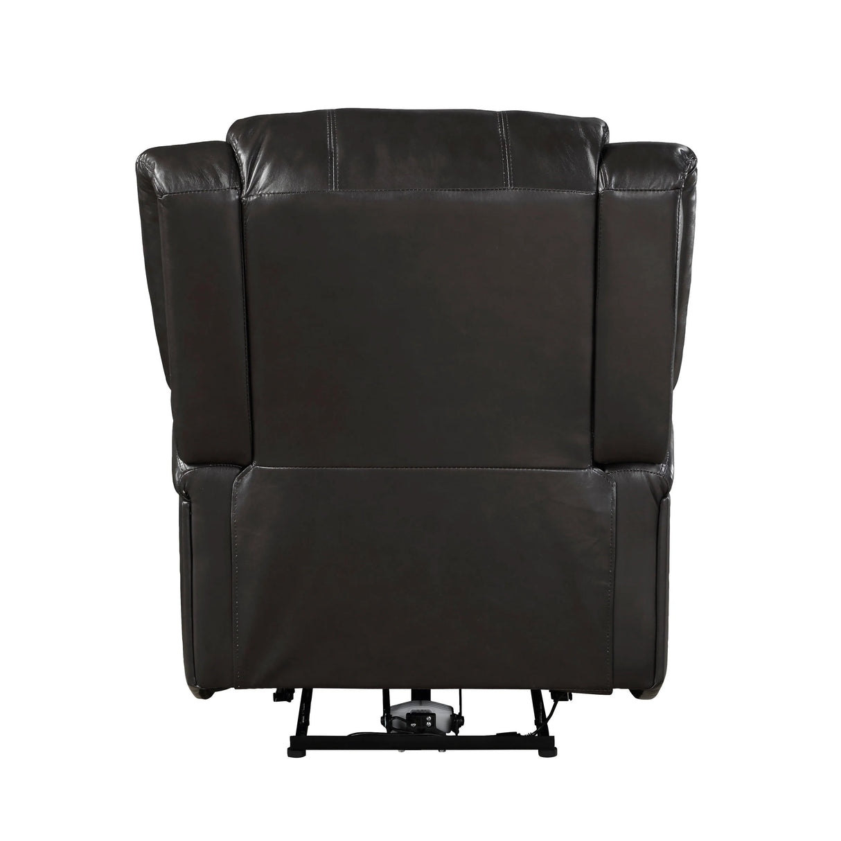 Foxcroft Brown Faux Leather Power Reclining Chair by Homelegance at Eve Furniture