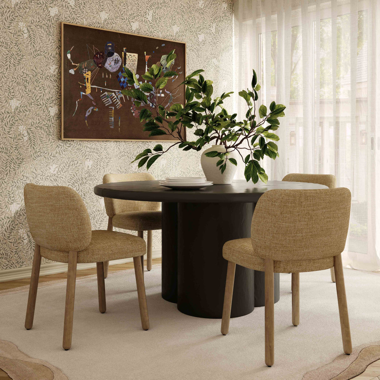 Foxy Textured Fabric Dining Chair by TOV Furniture at Eve Furniture