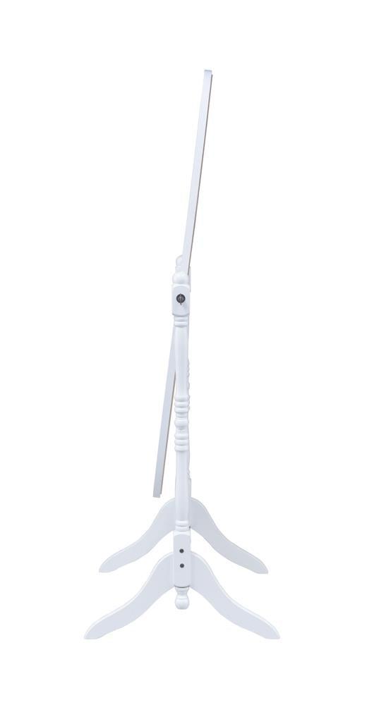 Foyet White Oval Cheval Mirror by Coaster at Eve Furniture