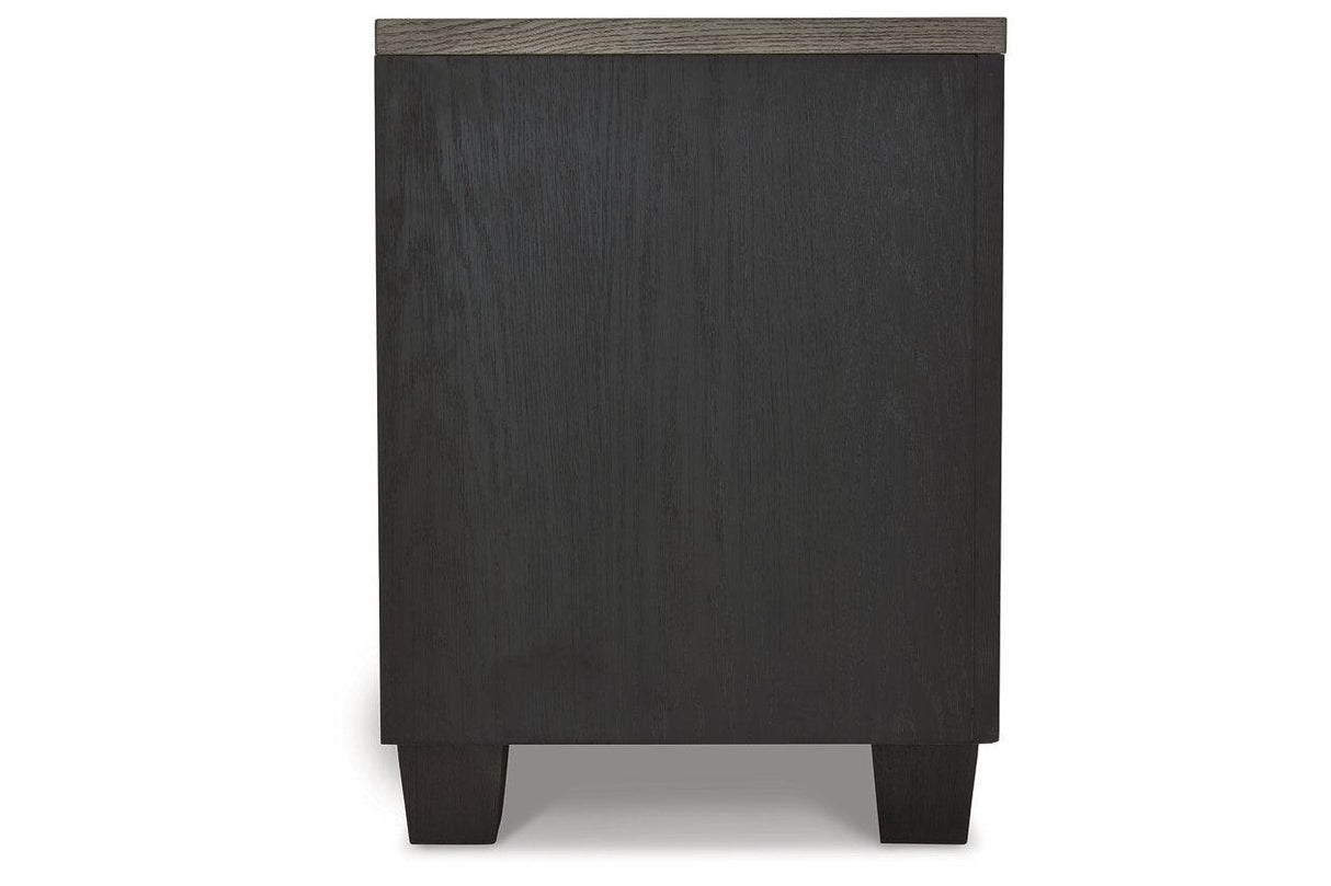 Foyland Black/Brown Nightstand by Ashley at Eve Furniture