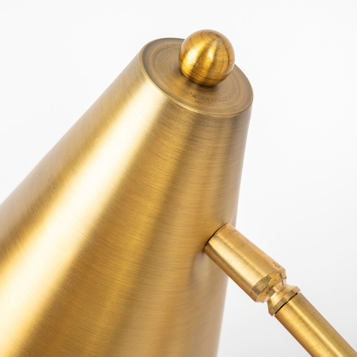 Fragon I (26"H) Gold-Tone Metal Adjustable Cone Shade Table Lamp by Mercana at Eve Furniture