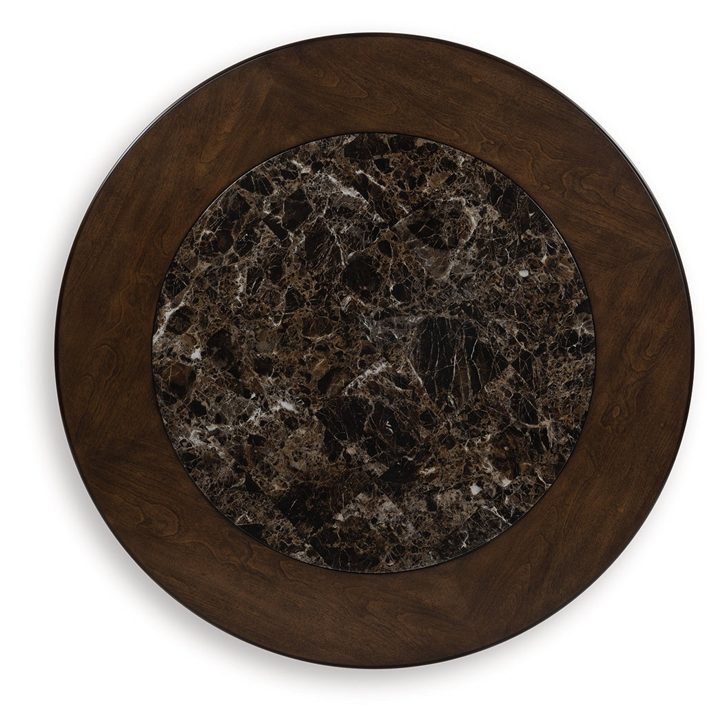 Frallyn Dark Brown Coffee Table by Ashley at Eve Furniture