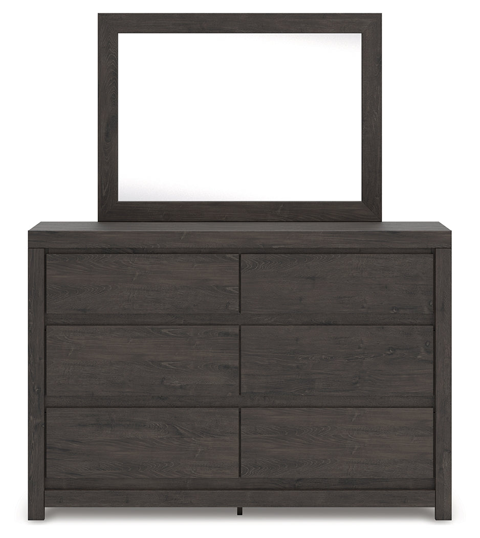 Fraluna Charcoal Dresser and Mirror by Ashley at Eve Furniture