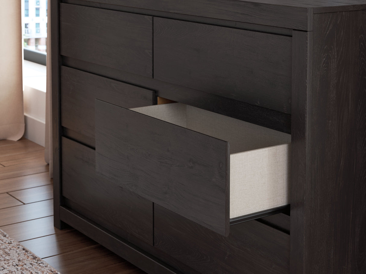Fraluna Charcoal Dresser by Ashley at Eve Furniture