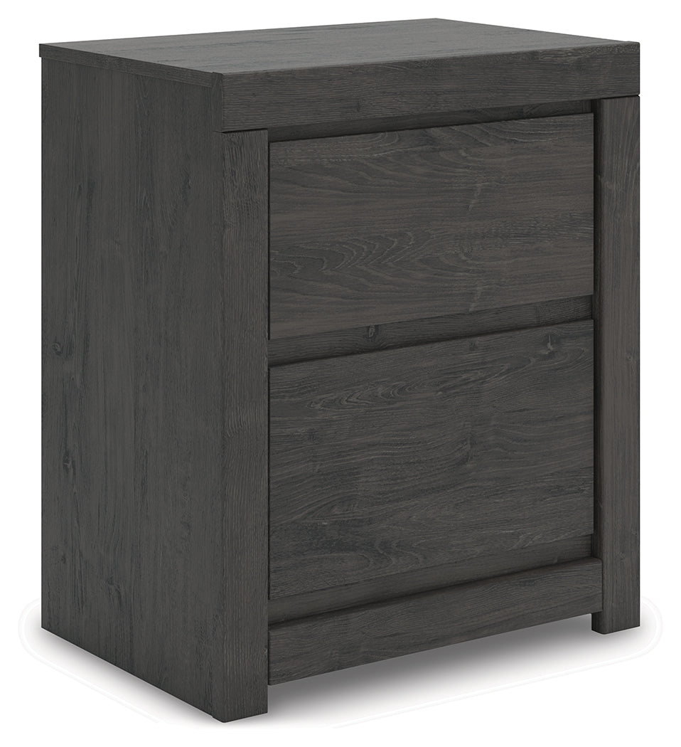 Fraluna Charcoal Nightstand by Ashley at Eve Furniture