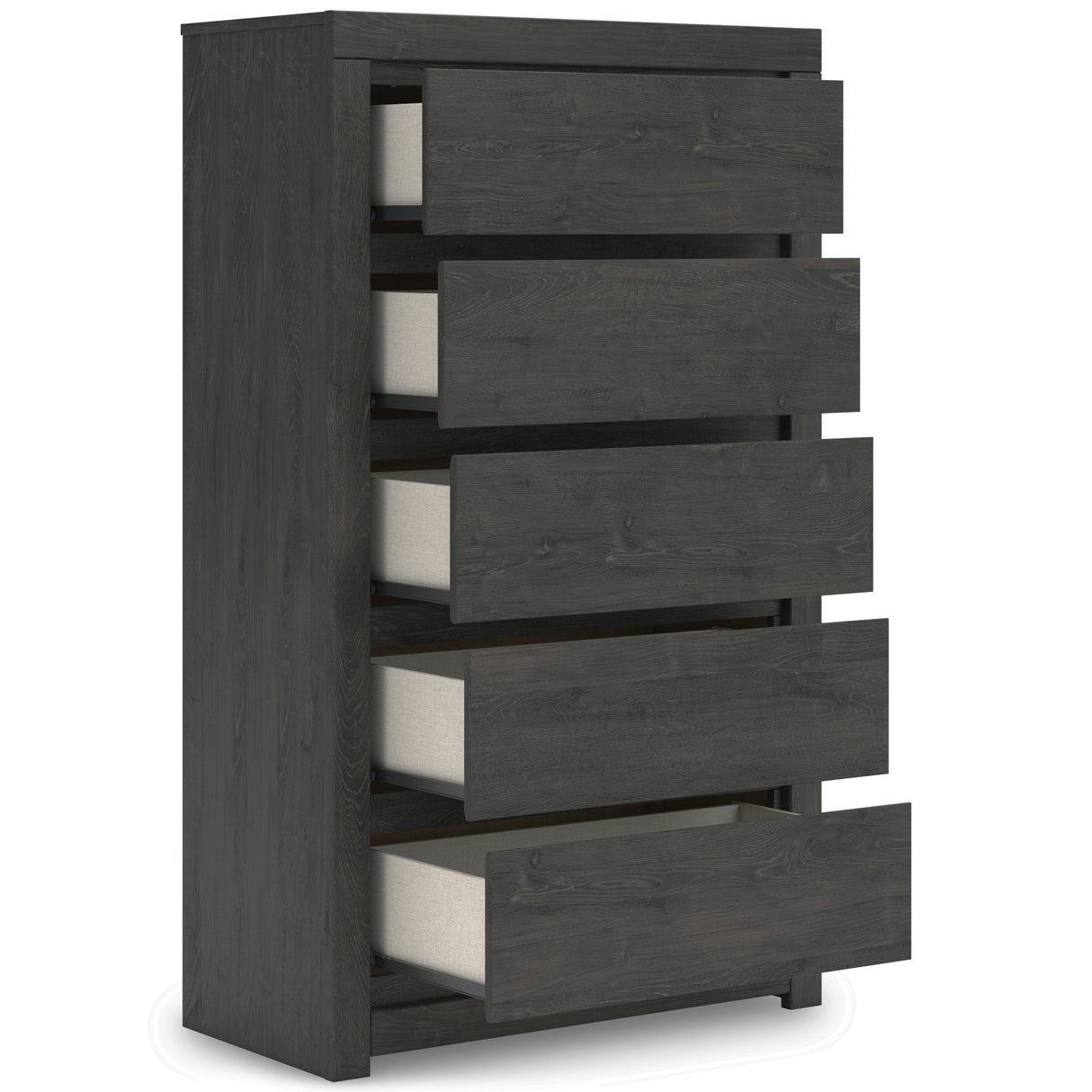 Fraluna Charcoal Panel Bedroom Set by Ashley at Eve Furniture