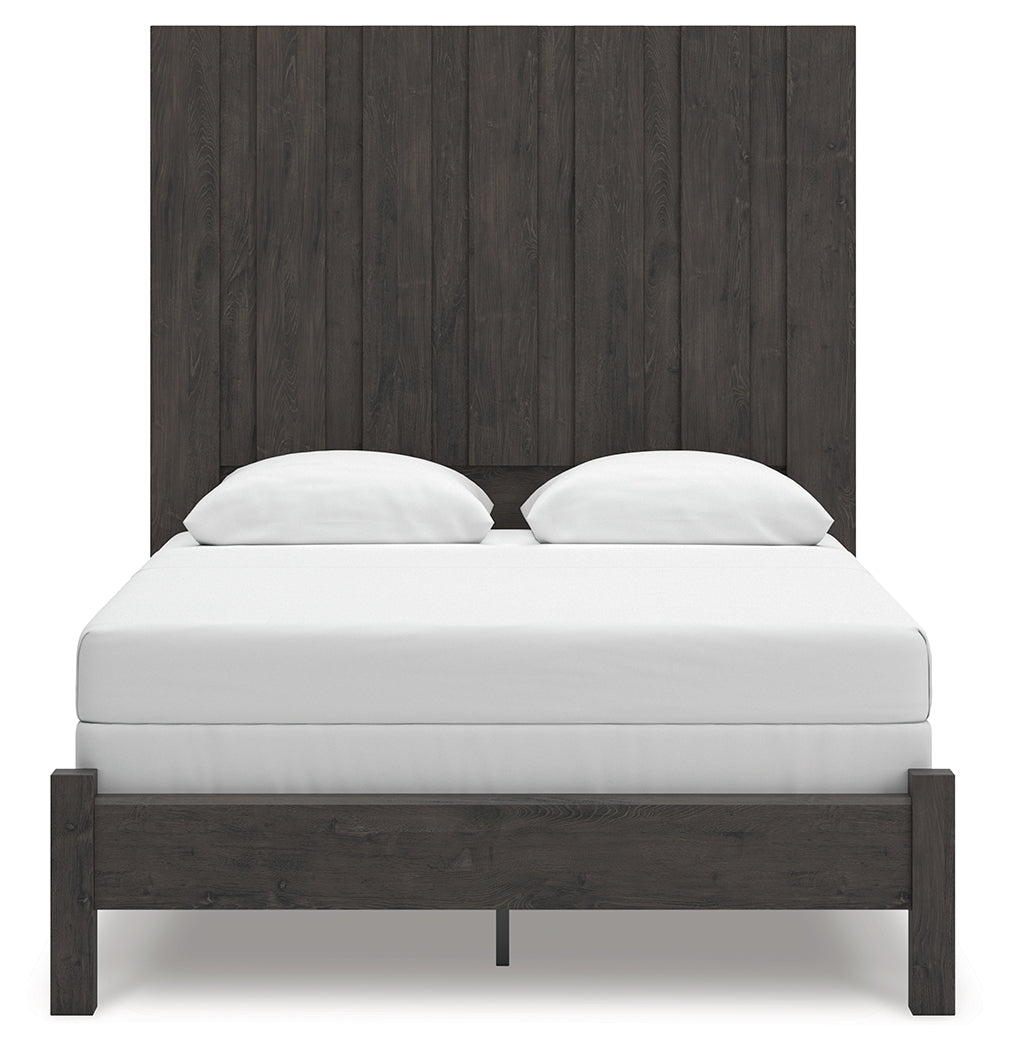 Fraluna Charcoal Queen Panel Bed by Ashley at Eve Furniture
