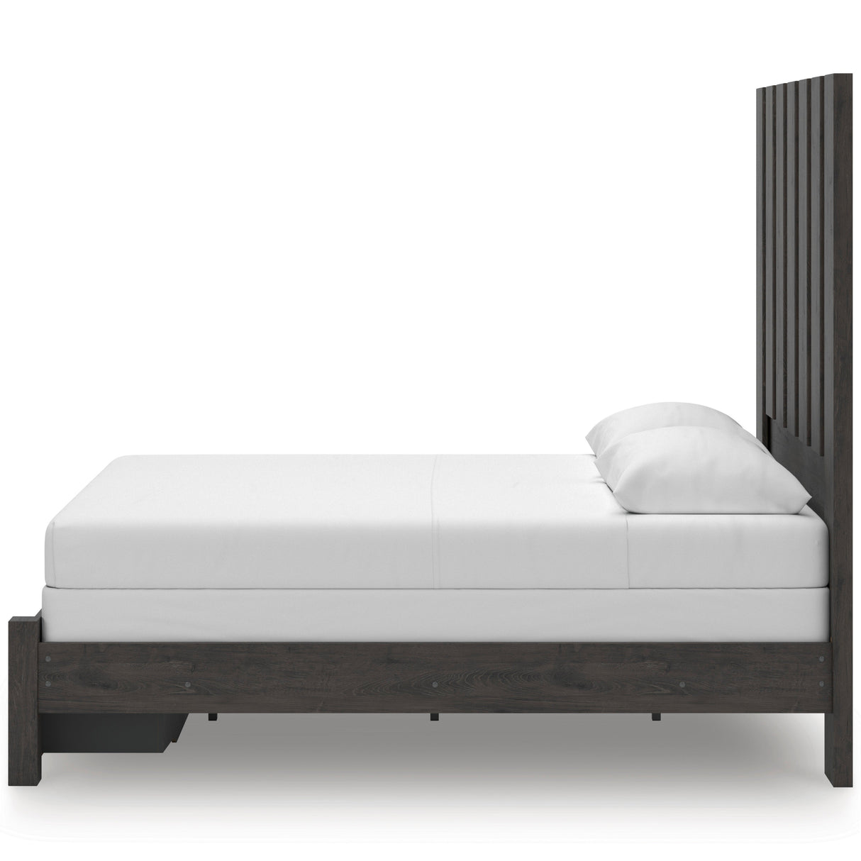 Fraluna Charcoal Storage Panel Bedroom Set with 2 Footboard Drawers by Ashley at Eve Furniture