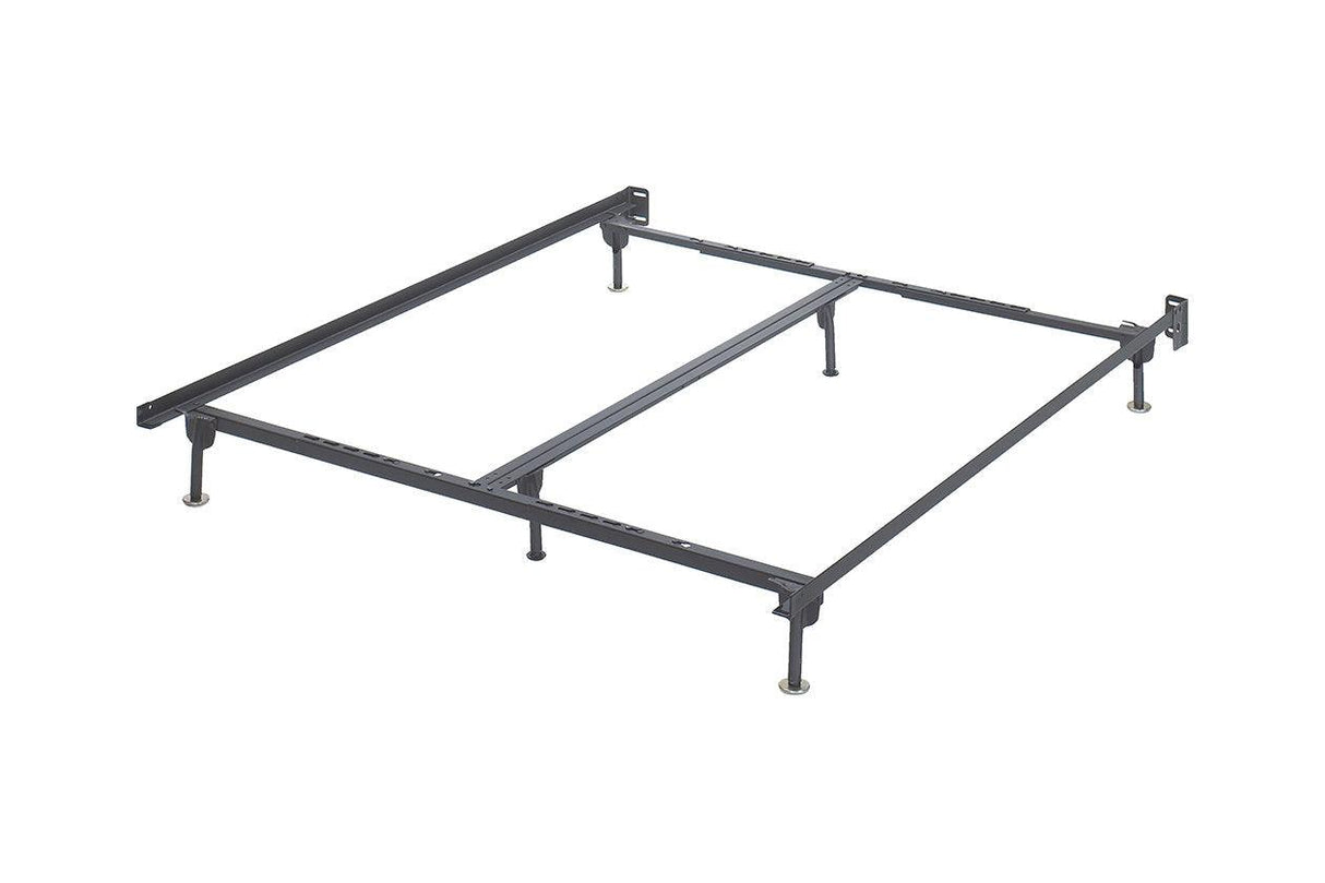 Frames and Rails Metallic Queen/King/California King Bolt on Bed Frame by Ashley at Eve Furniture