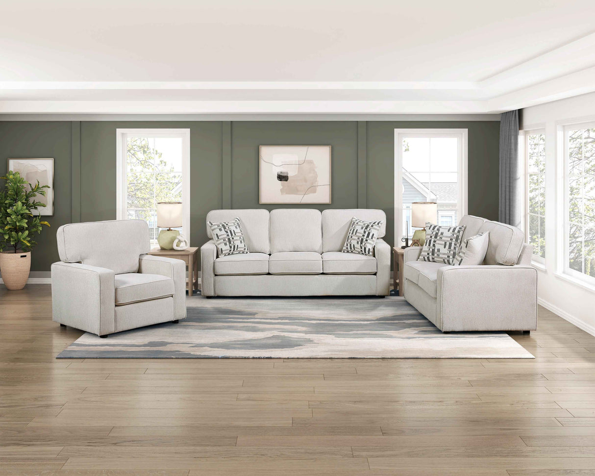 Frances Beige Living Room Set by Homelegance at Eve Furniture