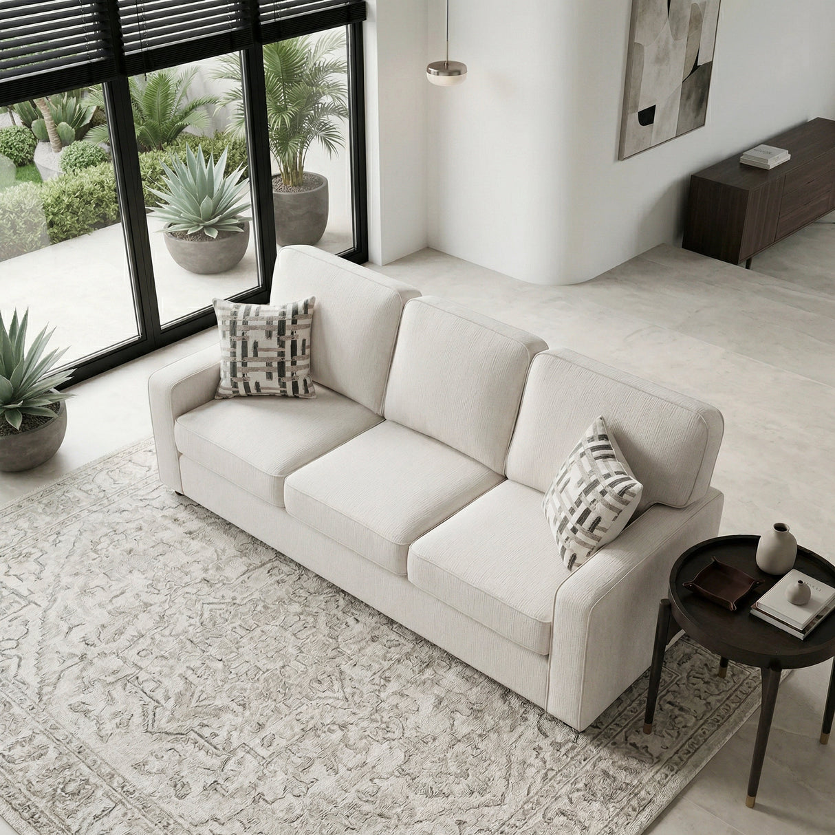 Frances Beige Sofa by Homelegance at Eve Furniture