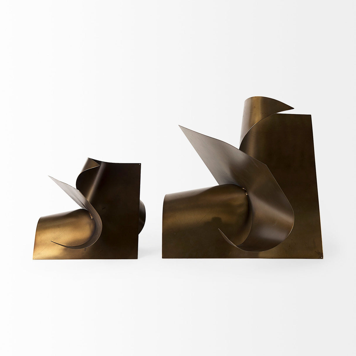 Francesca Antique Gold Metal Sculptural Decorative Object by Mercana at Eve Furniture