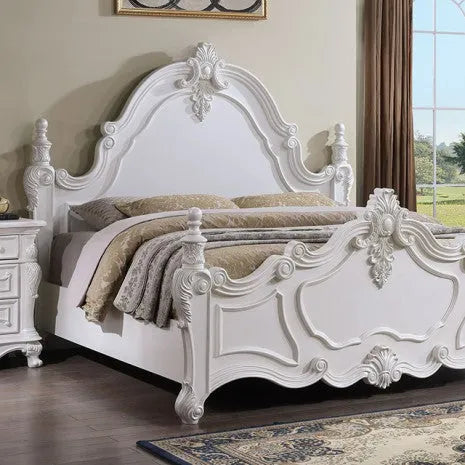 Francione White 4-Piece Queen Bedroom Set by Furniture of America at Eve Furniture