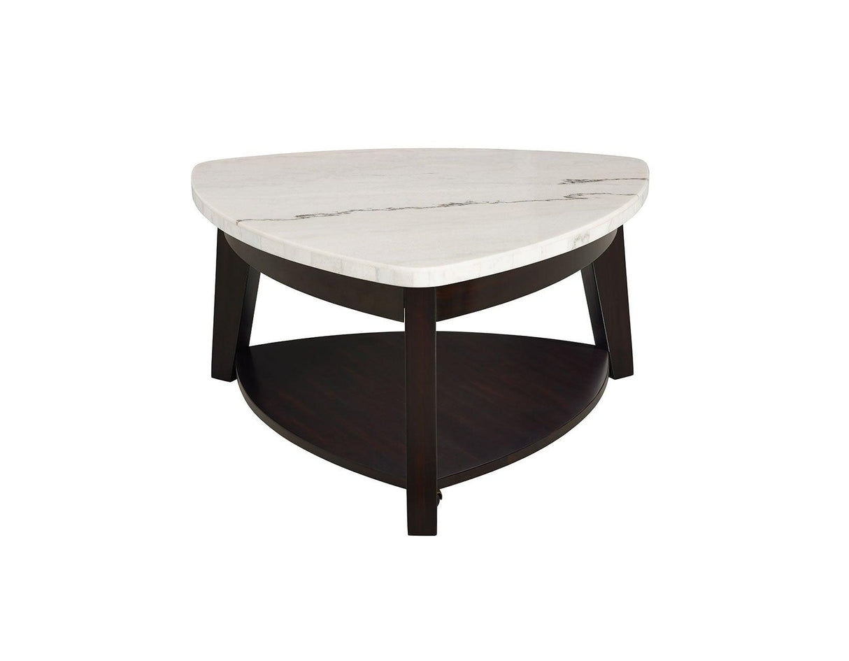 Francis Marble Top Cocktail Tblw/Casters by Steve Silver at Eve Furniture