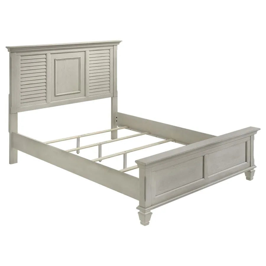 Franco Antique White 5-Piece Queen Storage Platform Bedroom Set by Coaster at Eve Furniture
