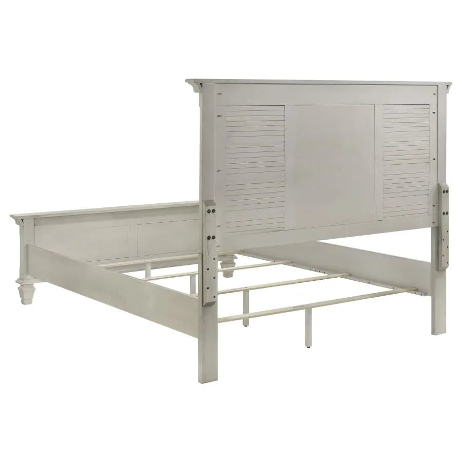 Franco Antique White 5-Piece Queen Storage Platform Bedroom Set by Coaster at Eve Furniture