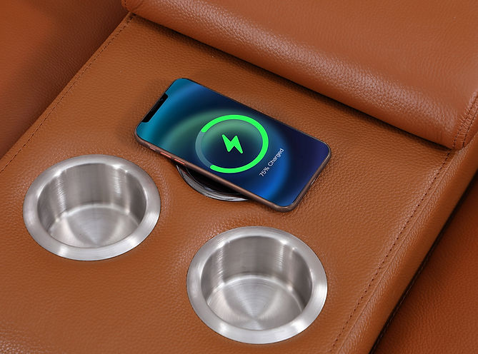 Franco Carmel 7-Piece 3 Power Reclining Sectional by New Era Innovations at Eve Furniture