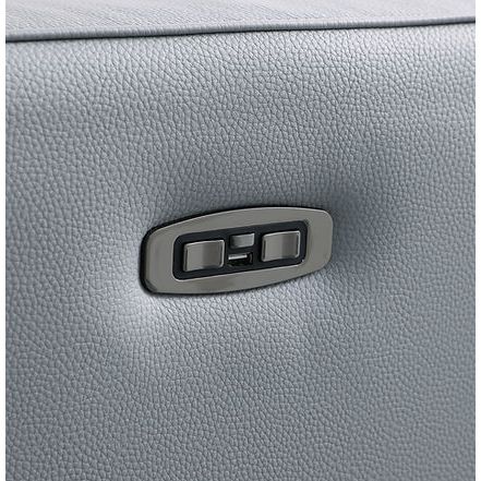 Franco Light Blue 7-Piece 3 Power Reclining Sectional by New Era Innovations at Eve Furniture