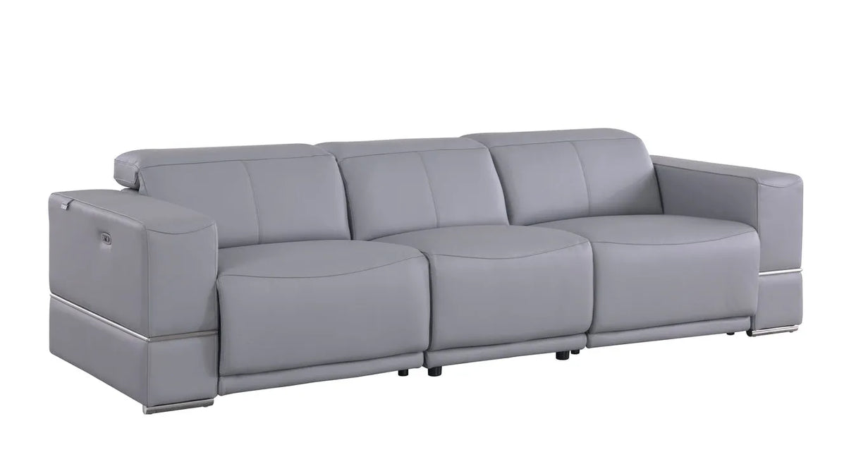 Franco Light Blue Power Reclining Living Room Set by New Era Innovations at Eve Furniture