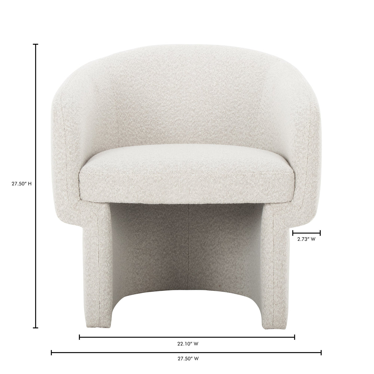 Franco Oyster Chair by Moe's Home at Eve Furniture