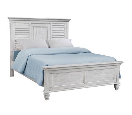 Franco Antique White Queen Panel Bed by Coaster at Eve Furniture