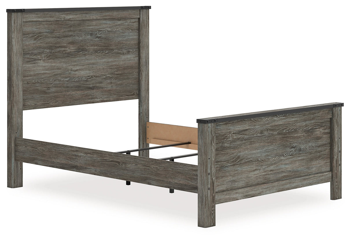 Frandern Black/Gray Full Panel Bed by Ashley at Eve Furniture