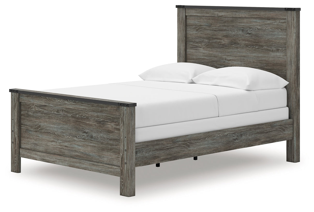 Frandern Black/Gray Full Panel Bed by Ashley at Eve Furniture