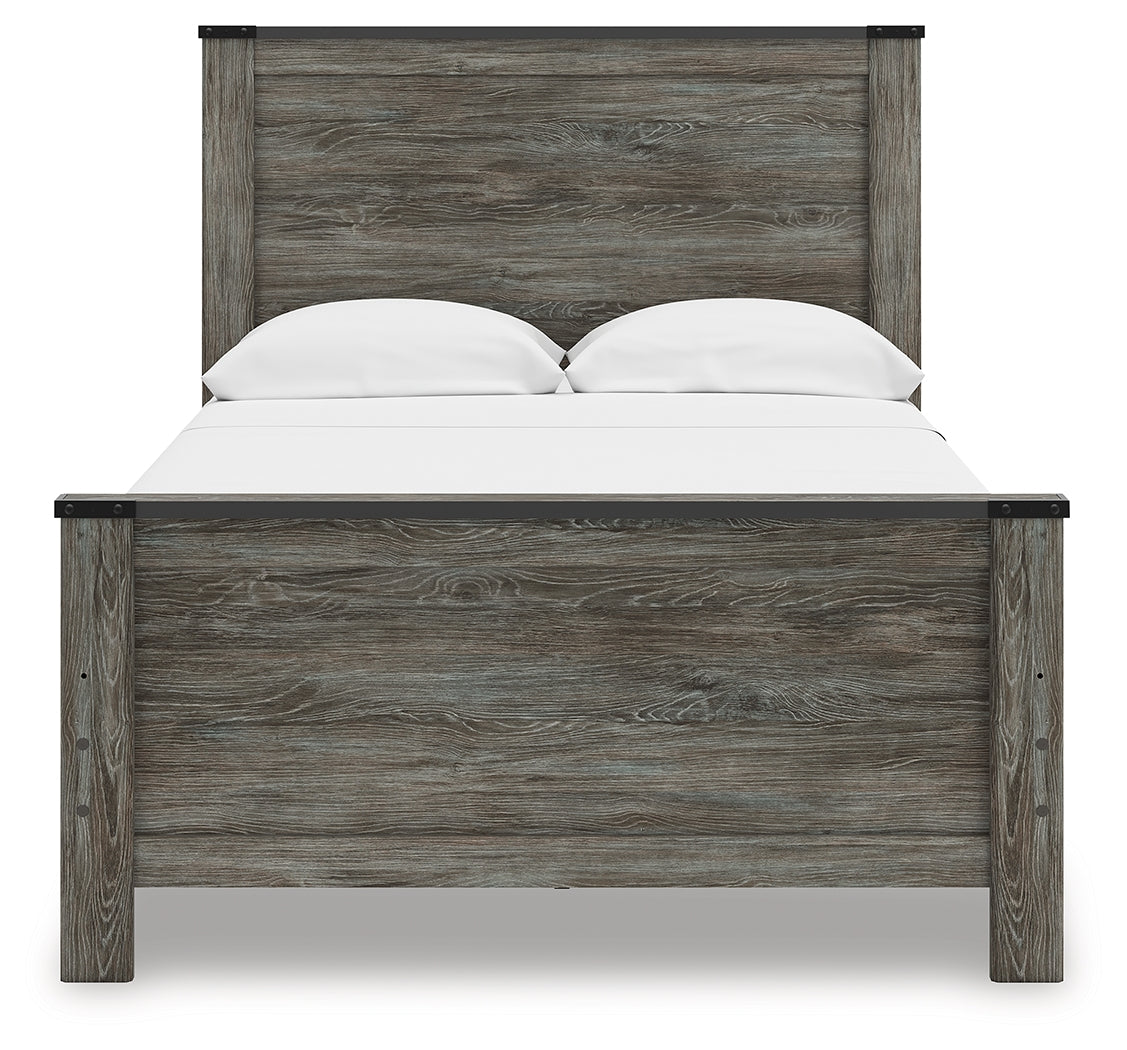 Frandern Black/Gray Full Panel Bed by Ashley at Eve Furniture