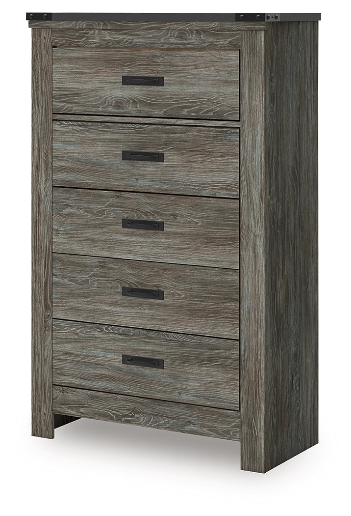 Frandern Gray Chest of Drawers by Ashley at Eve Furniture