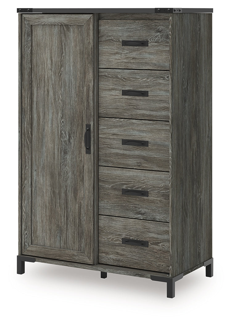 Frandern Gray Dressing Chest by Ashley at Eve Furniture