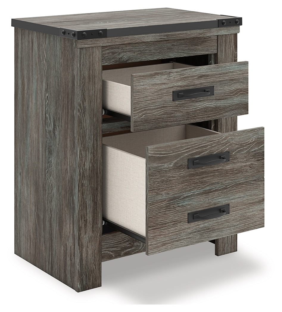 Frandern Gray Nightstand by Ashley at Eve Furniture