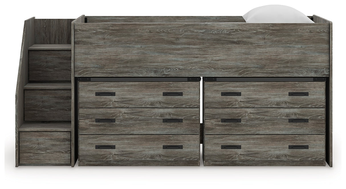 Frandern Twin Loft Bed with Drawer Storage by Ashley at Eve Furniture