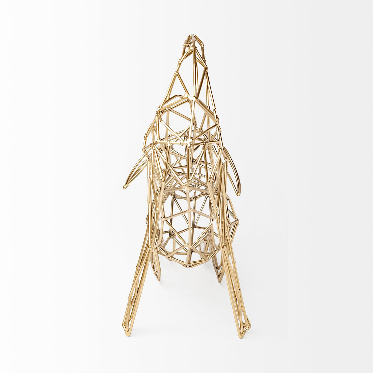 Frankie II 13L x 6W Gold Wire Framed Dog Shaped Decor by Mercana at Eve Furniture