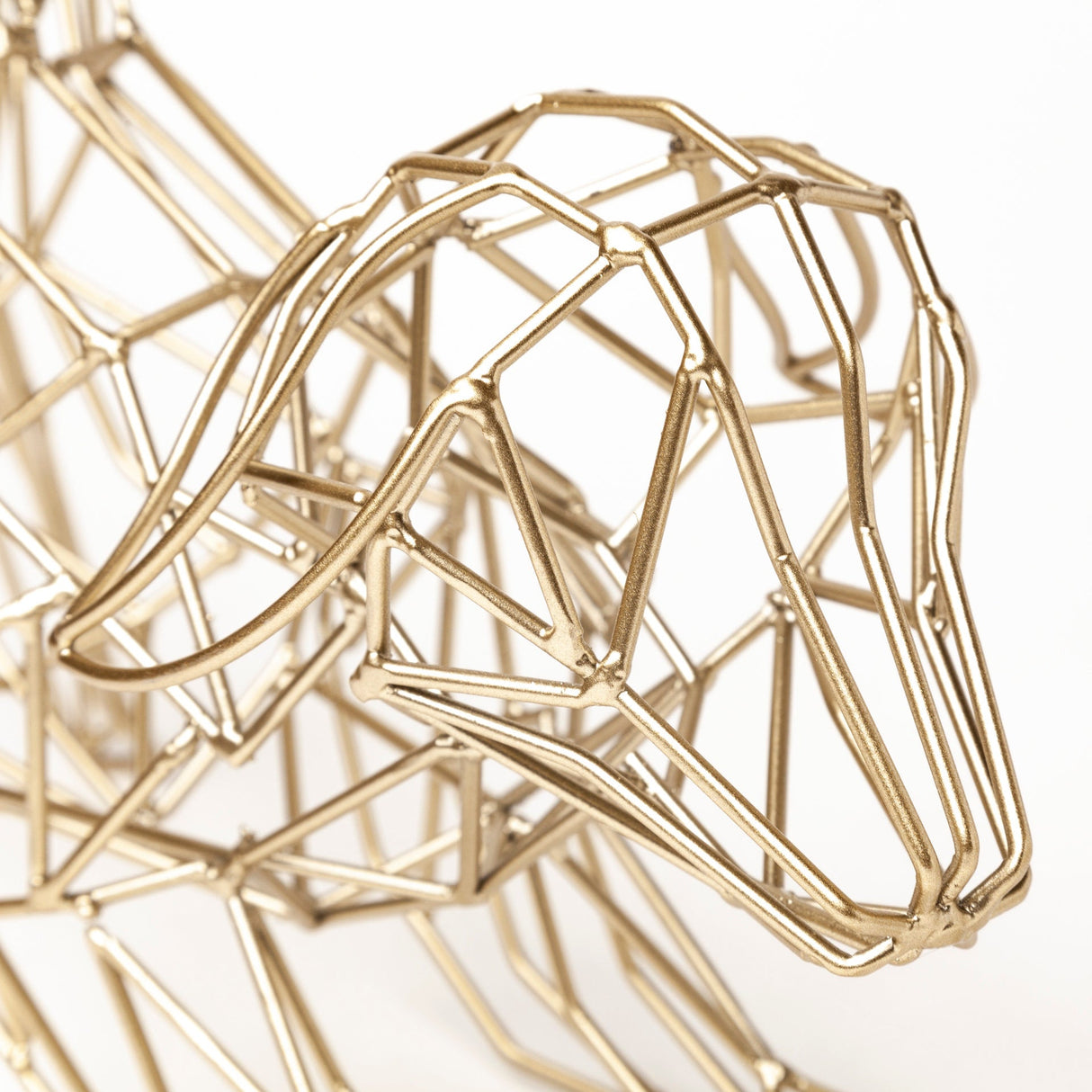 Frankie II 13L x 6W Gold Wire Framed Dog Shaped Decor by Mercana at Eve Furniture
