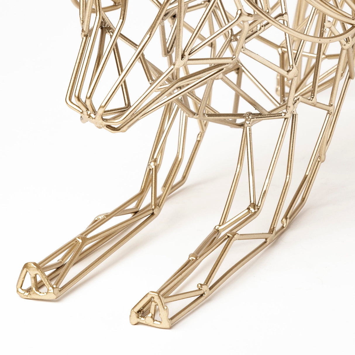 Frankie II Gold Wire Framed Dog Shaped Decor by Mercana at Eve Furniture