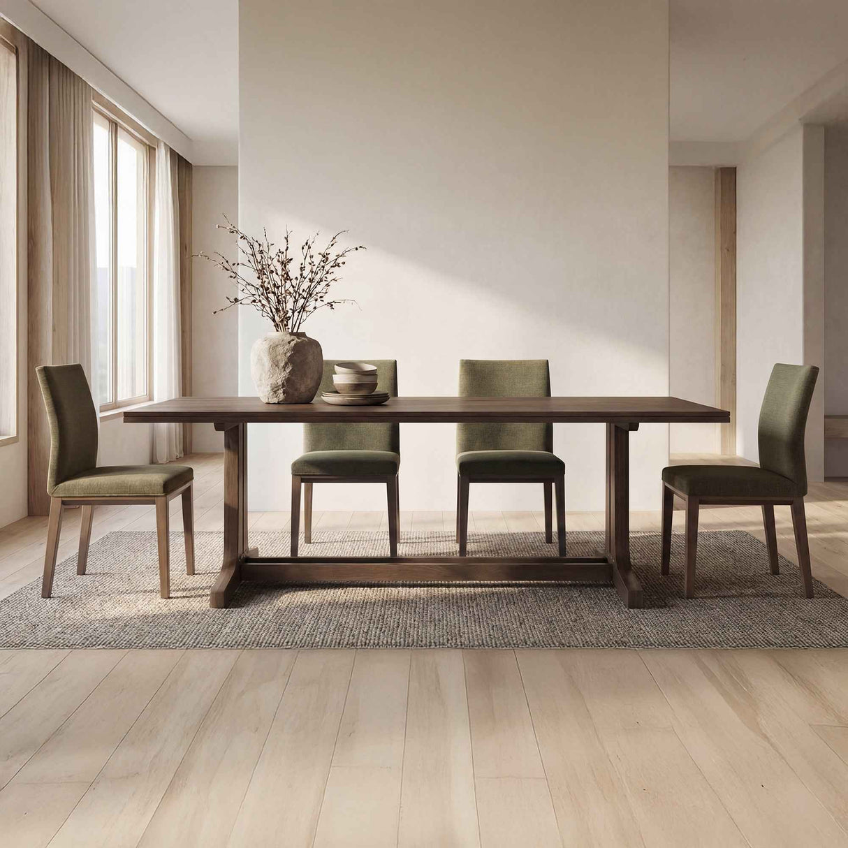 Frankie Olive Dining Chair (Set of 2) by Moe's Home at Eve Furniture
